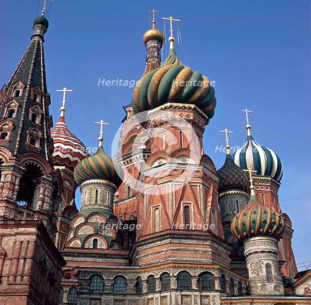 St Basil's Cathedral in Moscow, 16th century. Artist: Unknown