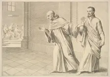 St. Bernard Taking a Brother to an Assembly. Creator: Claude Mellan