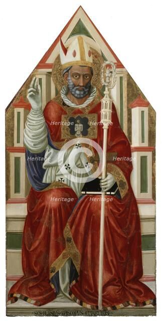 St Blaise, about 1445. Creator: Bicci di Lorenzo.