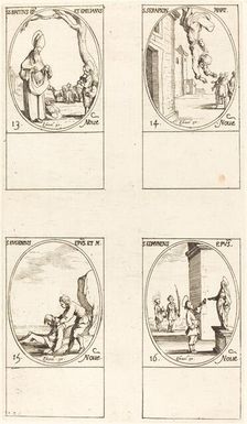 St. Brice; St. Serapion; St. Eugenius; St. Edmund. Creator: Jacques Callot