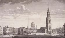 St Bride, London, 1753. Artist: James B Allen