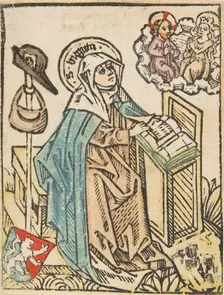 St. Bridget (Schr. 1307a), 15th century., 15th century. Creator: Anon