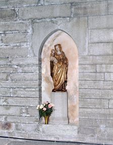 St Bridget, sculpture in Vadstena Abbey, Sweden. Creator: Torkel Lindeberg