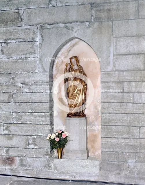 St Bridget, sculpture in Vadstena Abbey, Sweden. Creator: Torkel Lindeberg.