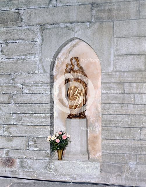 St Bridget, sculpture in Vadstena Abbey, Sweden. Creator: Torkel Lindeberg.