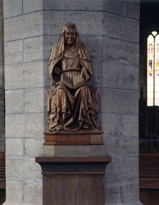 St Bridget, sculpture in Vadstena Abbey, Sweden. Creator: Torkel Lindeberg