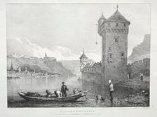 St. Goar and Rheinfels, 1824. Creator: Samuel Prout (British, 1783-1852)