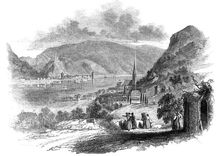 St. Goar, on the Rhine, 1845. Creator: Unknown