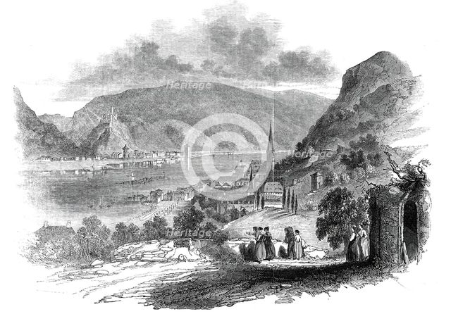St. Goar, on the Rhine, 1845. Creator: Unknown.