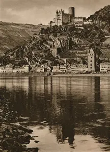 St. Goarshausen. Burg Katz 1931. Artist: Kurt Hielscher