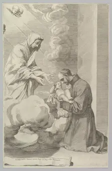 St. Gaëtan, Founder of the Theatines. Creator: Claude Mellan