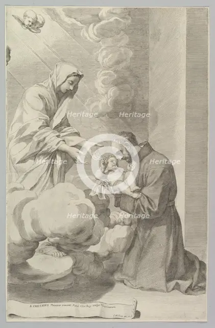 St. Gaëtan, Founder of the Theatines. Creator: Claude Mellan.