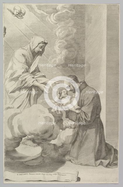 St. Gaëtan, Founder of the Theatines. Creator: Claude Mellan.