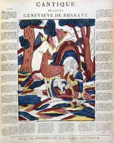 St Genevieve of Brabant in the forest, 19th century. Artist: Anon