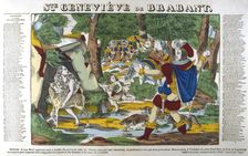 St Genevieve of Brabant in the forest, 19th century. Artist: Anon