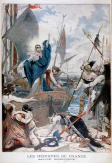 St Genevieve, heroine of France, 1896. Artist: Lionel Noel Royer