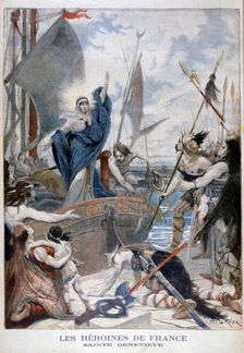 St Genevieve, heroine of France, 1896. Artist: Lionel Noel Royer