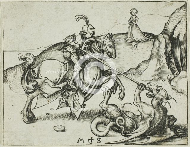 St. George, n.d. Creator: Martin Schongauer.