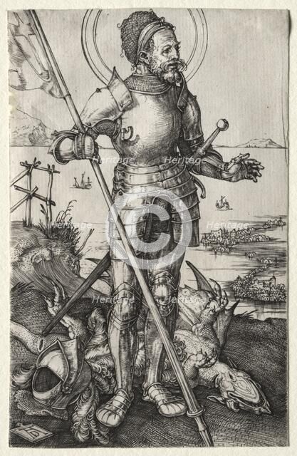 St. George on Foot, c. 1504-1505. Creator: Albrecht Dürer (German, 1471-1528).
