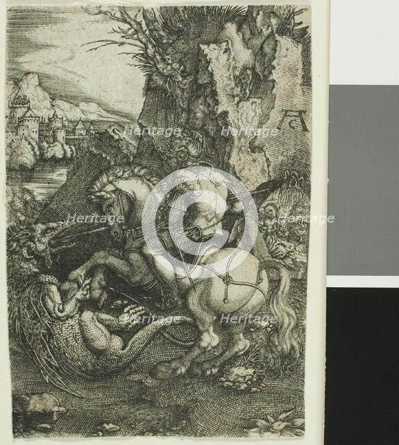 St. George on Horseback, Killing the Dragon, n.d. Creator: Allaert Claesz.