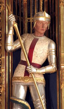 St George, altar screen, Wymondham Abbey, Norfolk. Artist: Derek Anson