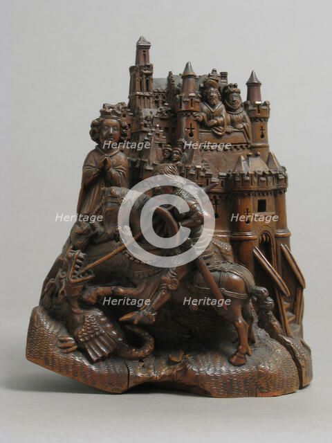 St. George and the Dragon, 15th-16th century. Creator: Unknown.