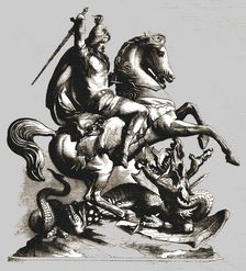 St George and the Dragon 1854. Creator: Unknown