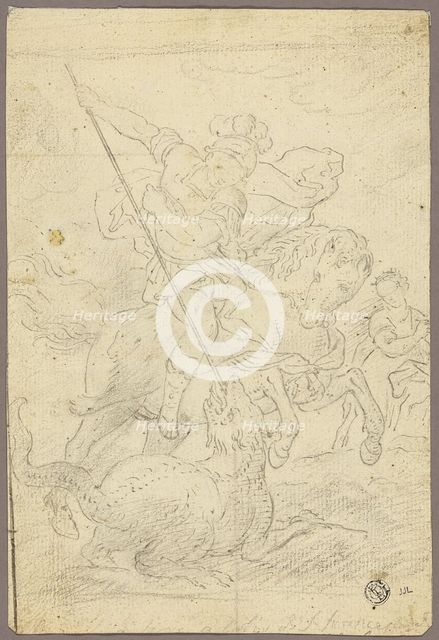 St. George and the Dragon, n.d. Creator: School or imitator of Raffaello Sanzio,.