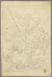 St. George and the Dragon, n.d. Creator: School or imitator of Raffaello Sanzio