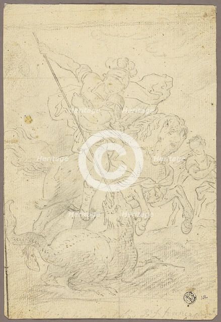 St. George and the Dragon, n.d. Creator: School or imitator of Raffaello Sanzio,.