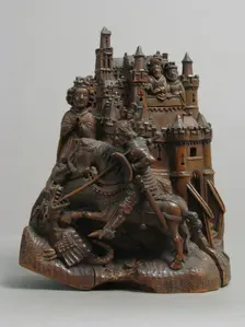 St. George and the Dragon, German, 15th-16th century. Creator: Unknown