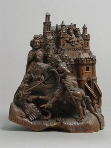 St. George and the Dragon, German, 15th-16th century. Creator: Unknown