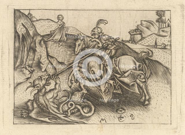 St. George, ca. 1435-1503. Creator: Israhel van Meckenem.