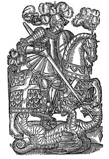 St George killing the dragon, 1598