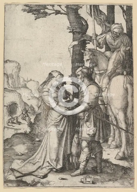 St. George Liberating the Princess, ca. 1508. Creator: Lucas van Leyden.