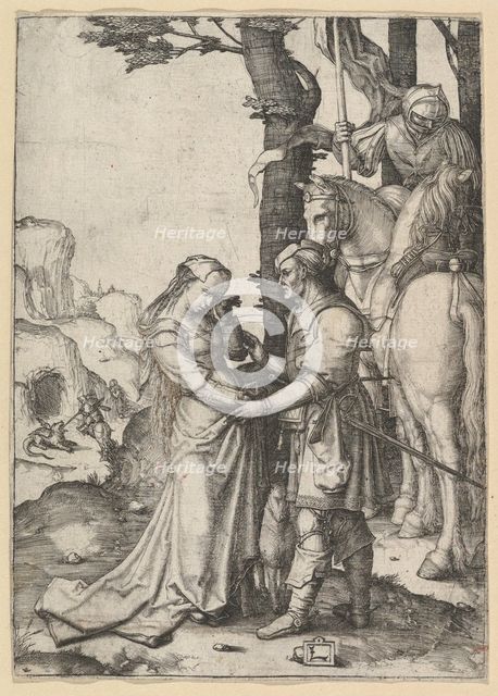 St. George Liberating the Princess, ca. 1508. Creator: Lucas van Leyden.