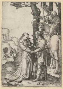 St. George Liberating the Princess, ca. 1508. Creator: Lucas van Leyden