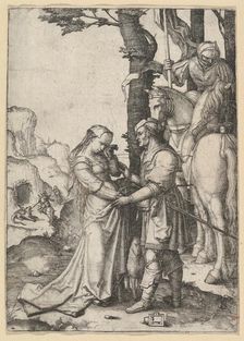 St. George Liberating the Princess, ca. 1508. Creator: Lucas van Leyden