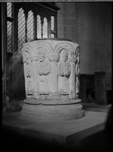 St George's Church, Orleton, Herefordshire, 1938. Creator: Marjory L Wight