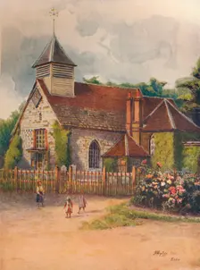 St. George's Church, Esher 1911, (1914). Artist: James S Ogilvy
