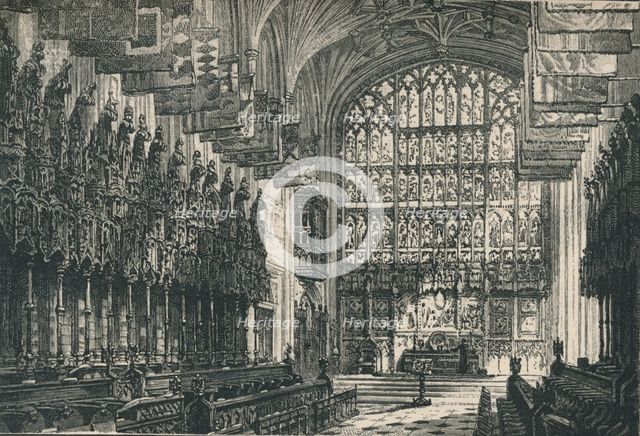 'St. George's Chapel: The Choir, Looking East', 1895. Artist: Unknown.
