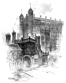 St George's Chapel, Windsor, Berkshire, c1888