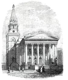 St George's, Bloomsbury, 1844. Creator: Unknown