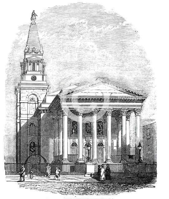 St George's, Bloomsbury, 1844. Creator: Unknown.