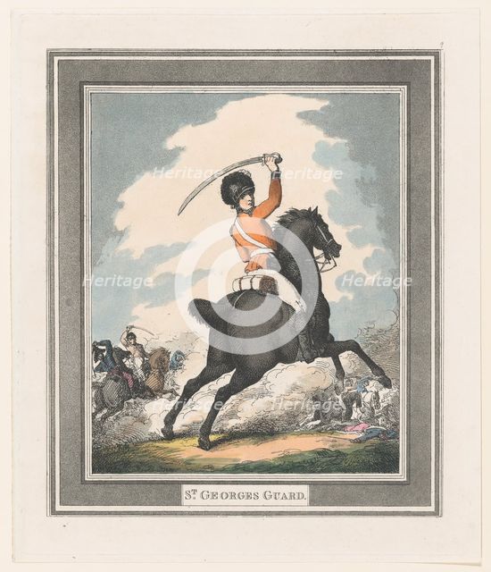 St George's Guard, 1798., 1798. Creator: Thomas Rowlandson.
