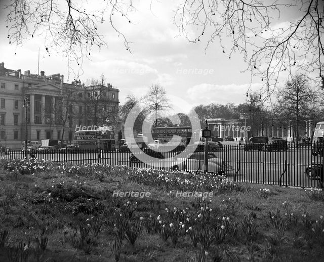 St George's Hospital and the Hyde Park Screen, London, c1955. Creator: Arthur Charles Kirby Ware.