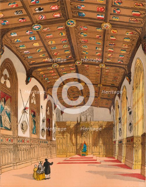 'St. George's Hall, Windsor', c1845, (1864). Artist: Unknown.