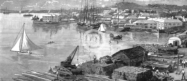 ''St George's Harbour, Bermuda, view from the Barracks', 1890. Creator: Unknown.