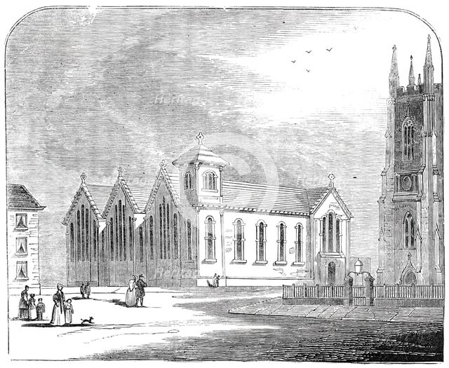 St. George's Schools, Sheffield, 1844. Creator: Unknown.