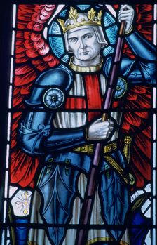 St George, St Clement's Church, Powderham, Devon. Artist: Helen McClement